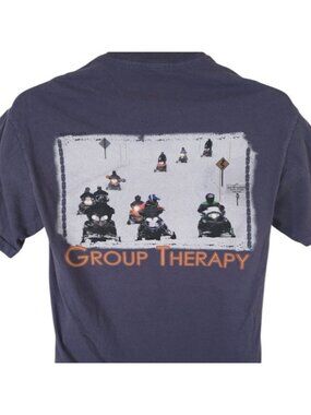 Snowmobiling Alaska T Shirt Mens Size Small Gray Group Therapy Travel Tee